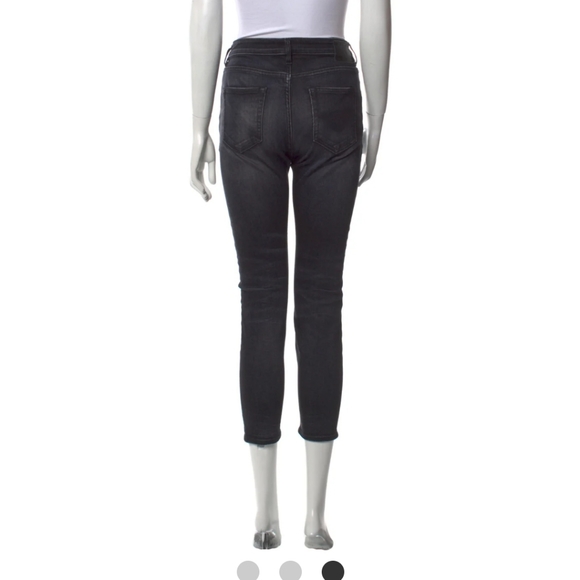 R13 midrise skinny leg jeans with zippers - Picture 4 of 7